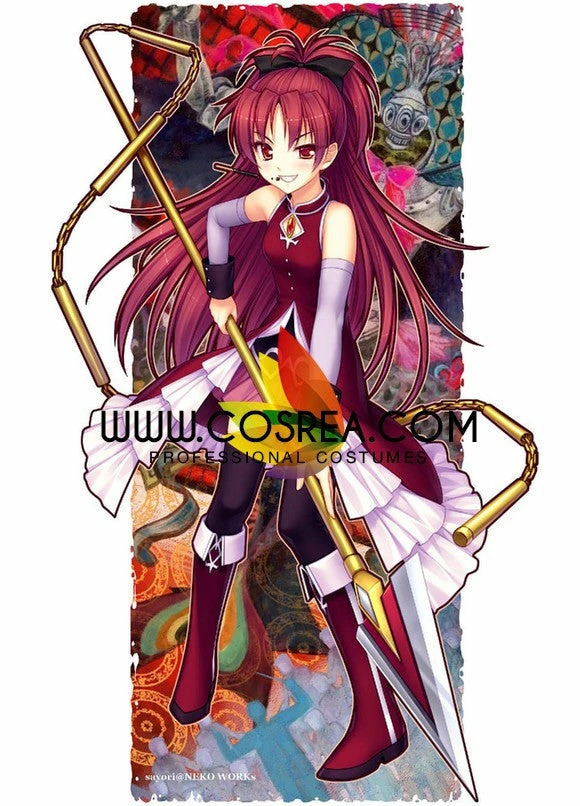 Cosrea Puella Magi Madoka Magica Kyoko Sakura Cosplay Shoes 9 Cosrea Puella Magi Madoka Magica Kyoko Sakura Cosplay Shoes