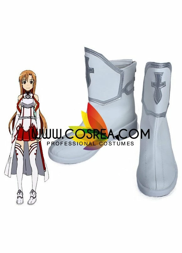 Cosrea Sword Art Online Asuna Classic Cosplay Shoes 4 Cosrea Sword Art Online Asuna Classic Cosplay Shoes