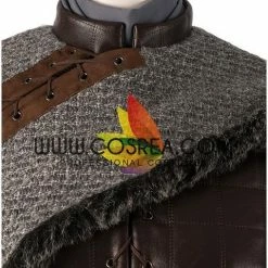Cosrea Arya Stark Season 8 Game Of Thrones Dark PU Leather Version Cosplay Costume