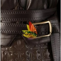 Cosrea Arya Stark Season 8 Game Of Thrones Dark PU Leather Version Cosplay Costume