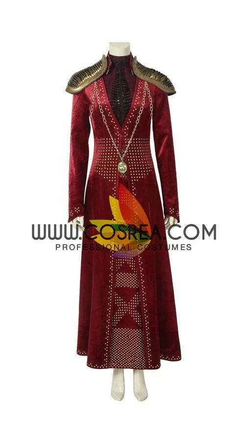 Cosrea Cersei Lannister Season 8 Game Of Thrones Velvet Cosplay Costume 4 Cosrea Cersei Lannister Season 8 Game Of Thrones Velvet Cosplay Costume