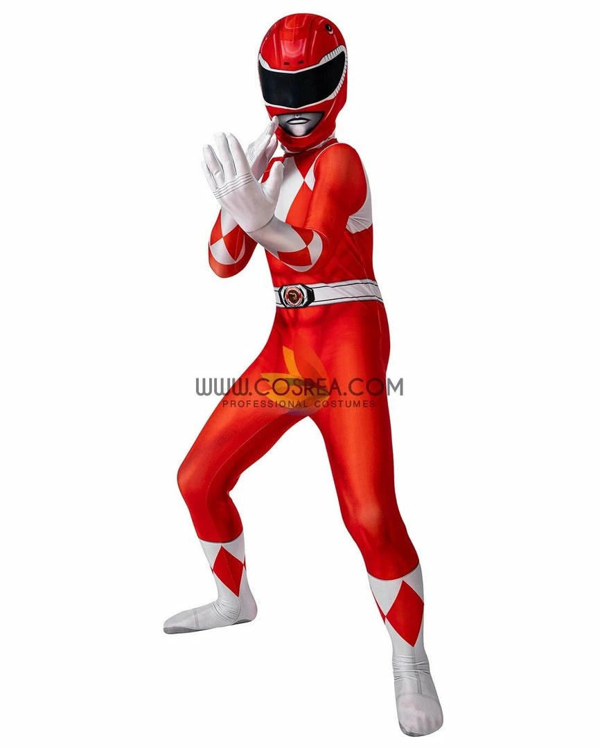 Cosrea TV & Movies Mighty Morphin Power Rangers Red Ranger Kids Size Digital Printed Cosplay Costume 7 Cosrea TV & Movies Mighty Morphin Power Rangers Red Ranger Kids Size Digital Printed Cosplay Costume