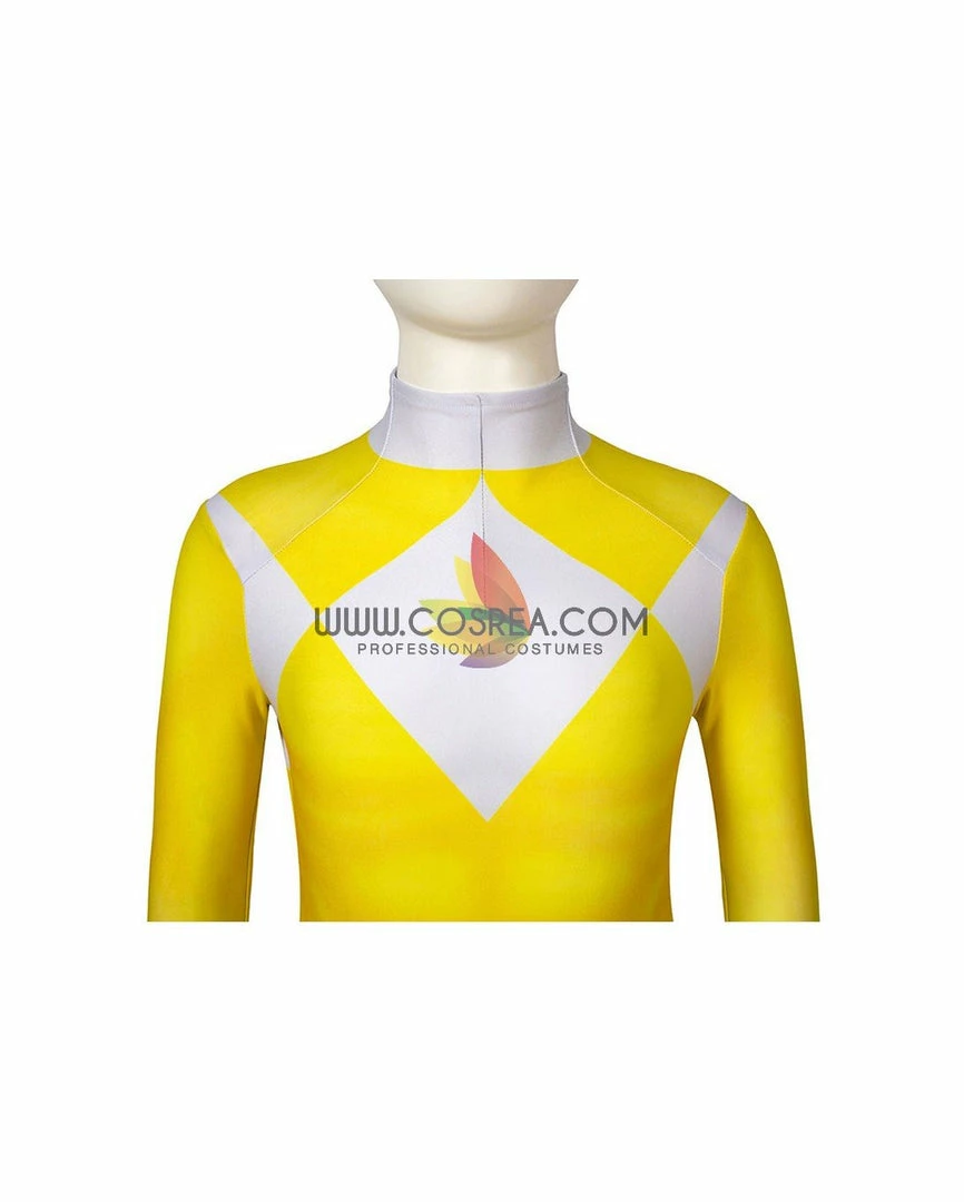 Cosrea TV & Movies Mighty Morphin Power Rangers Yellow Ranger Kids Size Digital Printed Cosplay Costume 9 Cosrea TV & Movies Mighty Morphin Power Rangers Yellow Ranger Kids Size Digital Printed Cosplay Costume