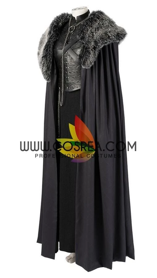Cosrea Sansa Stark Season 8 Game Of Thrones PU Leather Complete Cosplay Costume TV & Movies 7 Cosrea Sansa Stark Season 8 Game Of Thrones PU Leather Complete Cosplay Costume TV & Movies
