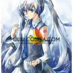 Cosrea Vocaloid Snow Miku Playtime Edition Cosplay Costume Anime Costumes