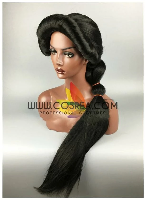 Cosrea Aladdin Jasmine Braided Extra Volume Cosplay Wig 5 Cosrea Aladdin Jasmine Braided Extra Volume Cosplay Wig