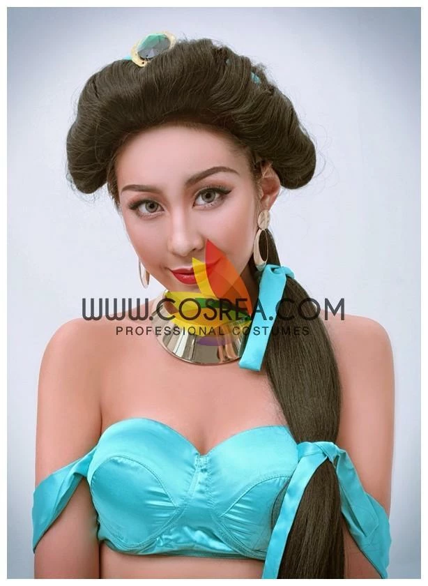 Cosrea Aladdin Jasmine Braided Extra Volume Cosplay Wig 8 Cosrea Aladdin Jasmine Braided Extra Volume Cosplay Wig
