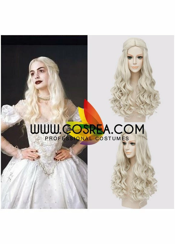 Cosrea Alice Through The Looking Glass White Queen Cosplay Wig 5 Cosrea Alice Through The Looking Glass White Queen Cosplay Wig