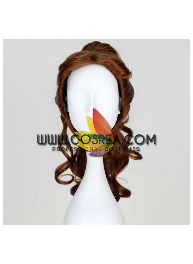 Cosrea Beauty And Beast Princess Belle Ponytail Curl Cosplay Wig Cosplay Wigs 4 Cosrea Beauty And Beast Princess Belle Ponytail Curl Cosplay Wig Cosplay Wigs