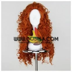 Cosrea Brave Merida Bronze Orange Curl Cosplay Wig Cosplay Wigs