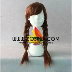 Cosrea Cosplay Wigs Frozen Anna Dark Brown With Highlight Braided Cosplay Wig 10 Cosrea Cosplay Wigs Frozen Anna Dark Brown With Highlight Braided Cosplay Wig