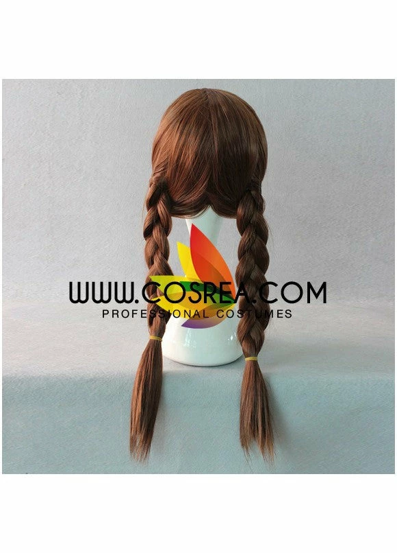 Cosrea Cosplay Wigs Frozen Anna Dark Brown With Highlight Braided Cosplay Wig 7 Cosrea Cosplay Wigs Frozen Anna Dark Brown With Highlight Braided Cosplay Wig