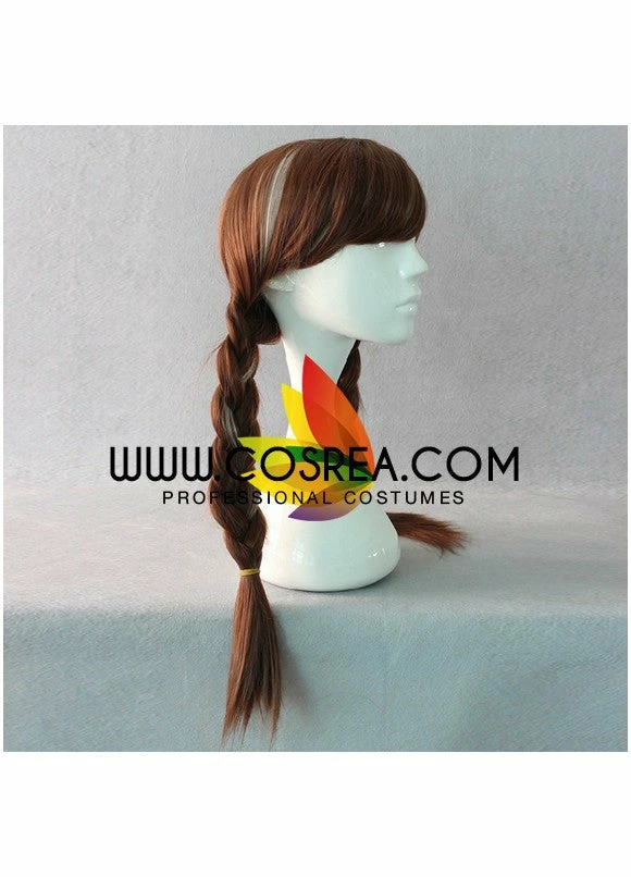 Cosrea Cosplay Wigs Frozen Anna Dark Brown With Highlight Braided Cosplay Wig 6 Cosrea Cosplay Wigs Frozen Anna Dark Brown With Highlight Braided Cosplay Wig