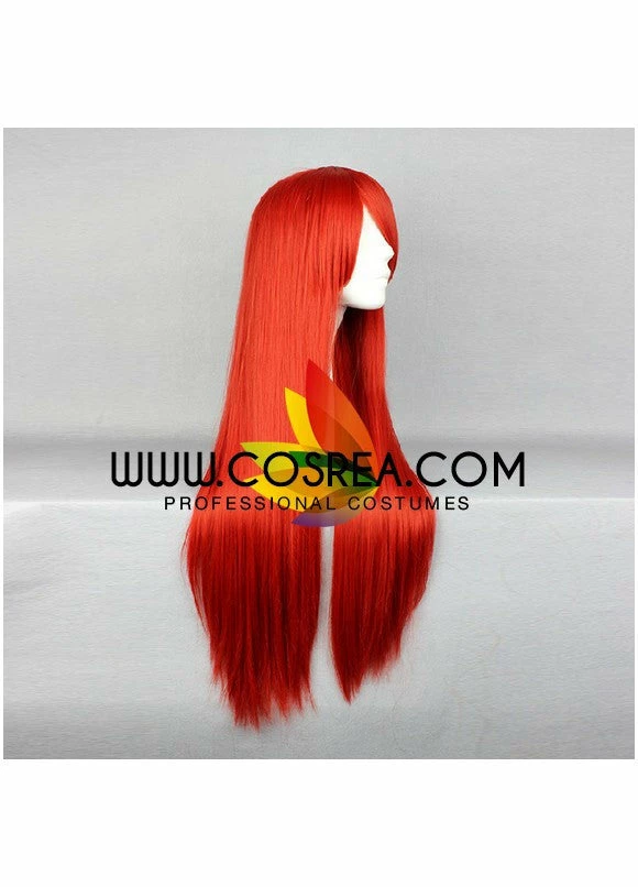 Cosrea Fairy Tail Erza Scarlet Bright Red Cosplay Wig Cosplay Wigs 5 Cosrea Fairy Tail Erza Scarlet Bright Red Cosplay Wig Cosplay Wigs