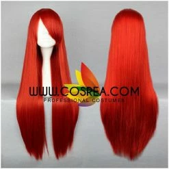 Cosrea Fairy Tail Erza Scarlet Bright Red Cosplay Wig Cosplay Wigs