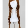 Cosrea Frozen Anna Natural Brown With Highlight Braided Cosplay Wig Cosplay Wigs