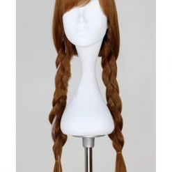 Cosrea Frozen Anna Natural Brown With Highlight Braided Cosplay Wig Cosplay Wigs