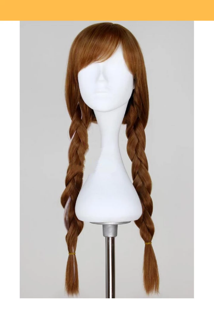 Cosrea Frozen Anna Natural Brown With Highlight Braided Cosplay Wig Cosplay Wigs 3 Cosrea Frozen Anna Natural Brown With Highlight Braided Cosplay Wig Cosplay Wigs