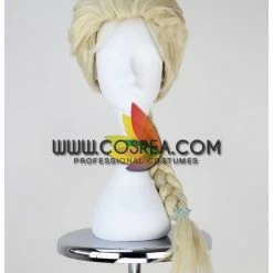 Cosrea Cosplay Wigs Frozen Elsa Champagne Braided Cosplay Wig