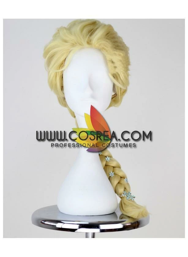 Cosrea Frozen Elsa Light Blonde Braided Cosplay Wig Cosplay Wigs 4 Cosrea Frozen Elsa Light Blonde Braided Cosplay Wig Cosplay Wigs