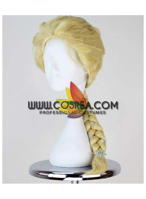 Cosrea Frozen Elsa Light Blonde Braided Cosplay Wig Cosplay Wigs 5 Cosrea Frozen Elsa Light Blonde Braided Cosplay Wig Cosplay Wigs