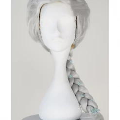 Cosrea Frozen Elsa Silver Braided Cosplay Wig