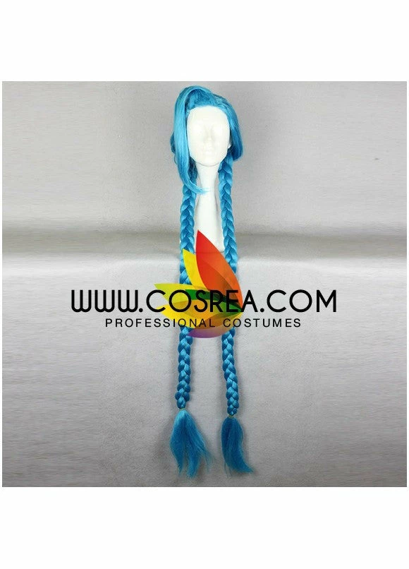 Cosrea Cosplay Wigs League Of Legends Jinx Cosplay Wig 5 Cosrea Cosplay Wigs League Of Legends Jinx Cosplay Wig