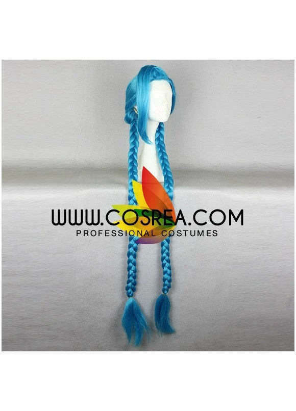 Cosrea Cosplay Wigs League Of Legends Jinx Cosplay Wig 6 Cosrea Cosplay Wigs League Of Legends Jinx Cosplay Wig