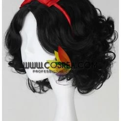 Cosrea Cosplay Wigs Snow White Natural Black Cosplay Wig 9 Cosrea Cosplay Wigs Snow White Natural Black Cosplay Wig