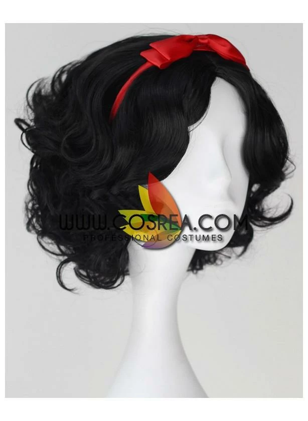 Cosrea Cosplay Wigs Snow White Natural Black Cosplay Wig 6 Cosrea Cosplay Wigs Snow White Natural Black Cosplay Wig